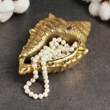 Steam stand "Shell" 17x11x5cm, bronze with gilding