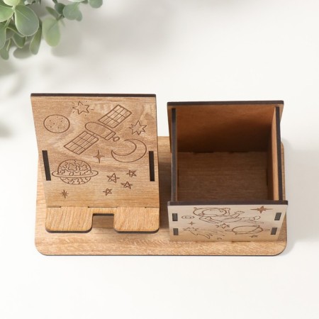 The desktop organizer "Cosmonaut" 18x12.5x9 cm (set of 9 parts)-4