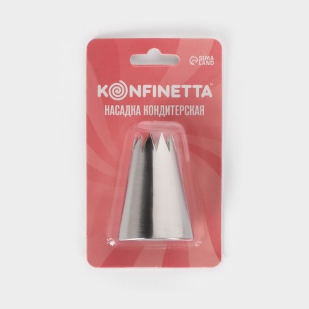 Konfinett Konfinett Nazadka Open Star, D = 3.4 cm, 2 cm output, stainless steel-6