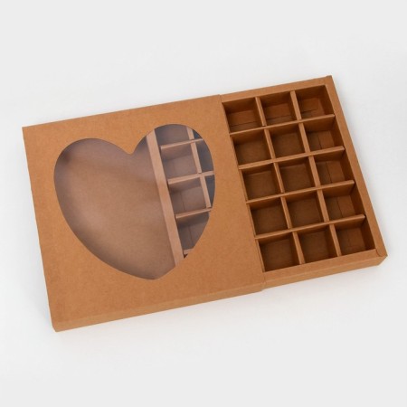 Packaging for sweets 25 pcs, 22 x 22 x 3.5 cm, craft-3