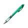 Ballic handle with erased ink, line 0.8 mm, automatic, blue rod, tinted body with a rubber holder