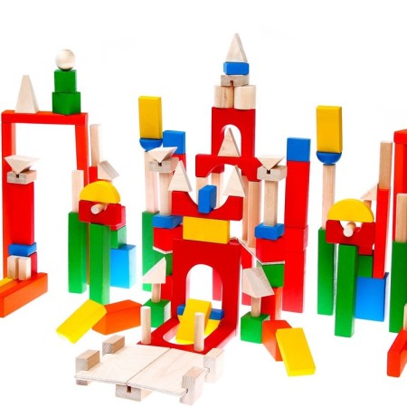 Wooden designer "Colorful castle"-13