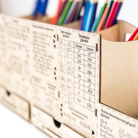 Stand for pencils and pens Robokub "Mathematics: Formulas"-7