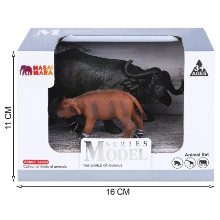 Набор фигурок «Мир диких животных: семья буйволов», 2 фигурки-4