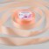 Satin tape, 25 mm × 23 ± 1 m, color peach No. 124