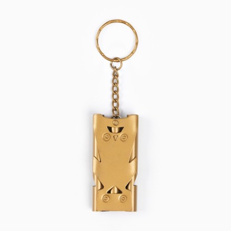 Survival whistle, EDC high -frequency, up to 150 dB, gold, 6 cm-1