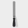 A blade with a plastic handle, curved, 37 cm, working part 25 cm, black color, black