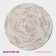 Serving napkin on the table "Serpentine", d = 38 cm, white color