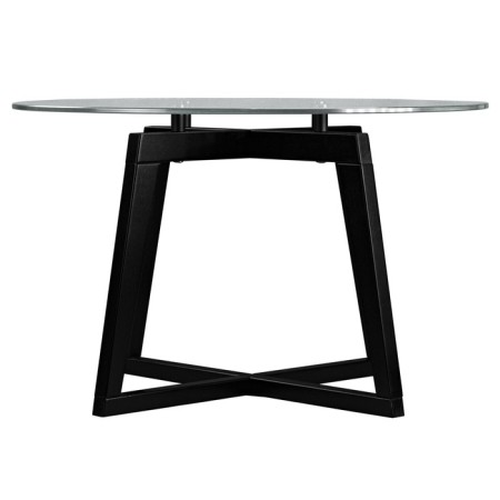Gouring Rill table 445, 700x700x440, wenge/glass Transparent circle-3