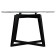 Gouring Rill table 445, 700x700x440, wenge/glass Transparent circle