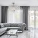 Ceiling lamp 4x60W E27, size 40x40x44 cm