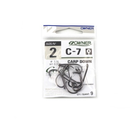 The hook Owner Carp Down BC No. 2, 9 pcs.