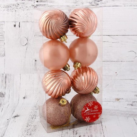 Set of balls plastic D-6 cm, 8 pcs "Empire"-1