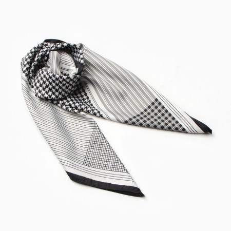 Women's scarf minku 70*70 cm, black