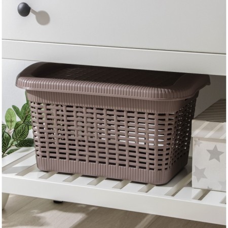 Storage basket with a lid, 20 l, 45 × 28 × 24 cm, color mix-11