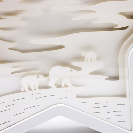 The nightlight "Bear in the Star" Led USB from 3haa Betrayals 22.5x22.5x5 cm Risalux-3
