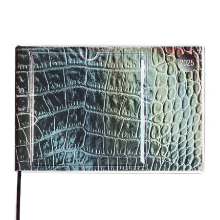 The weekly dated 2025, Escalada "Snake", 180 x 127 mm, soft cover, PVC, 64 sheets, block 70, metallic-1