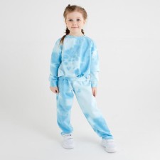 Костюм для девочки (свитшот, брюки) MINAKU: Casual Collection KIDS цвет голубой, р-р 104