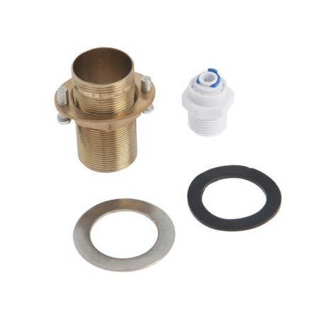Kitchen mixer Zein ZC-011, with output for drinking water, brass, chrome-8