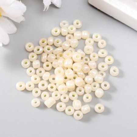 Round beads 6/0 "Pearl" 20 g