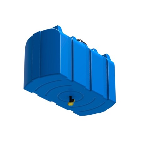 Shower tank, 200 liters, without euns, with a watering can, blue, series "r"