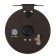 Inertial coil, metal, diameter 10 cm, dark brown color, TL100
