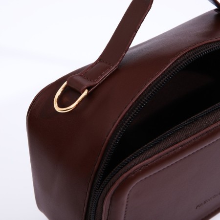Bag Cross-Bodi with a zipper, black color-4