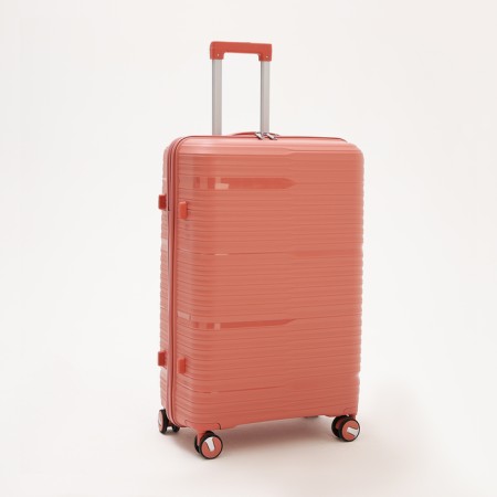Big suitcase 28 ", lightning department, code lock, 4 wheels, pink color-1