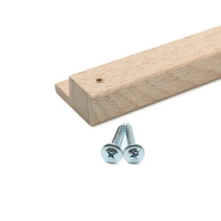 Bracket handle (151/128 mm) wooden, beech, 1pc-4