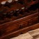 Barbali bottles stand 80x23x80 cm, Albezia tree, brown