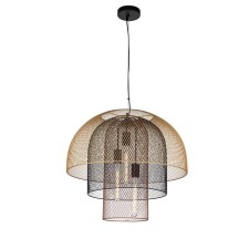 Suspended indigo lamp, 10006/3p Black. 3x40W, E27, 600x600x2070 mm, color gold, bronze, black