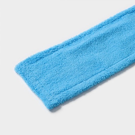 Nozzle for a flat mop of the share, 42 × 12 cm, microfiber, blue color-2