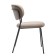 Eirill chair, 530 × 590 × 770 mm, velor, color light brown