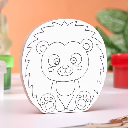 Painting-Magnet "Hedgehog", reusable, 8x6.5 cm