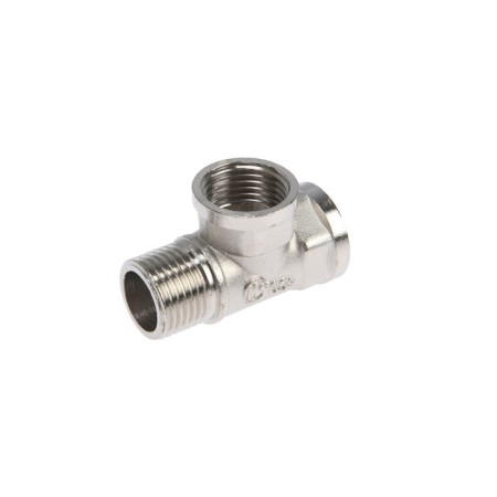 Zein tee, 1/2 ", internal/internal/outer thread, nickel -plated brass