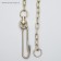 A chain for leaning dogs, 5m, caliber 3*16 mm, yellow