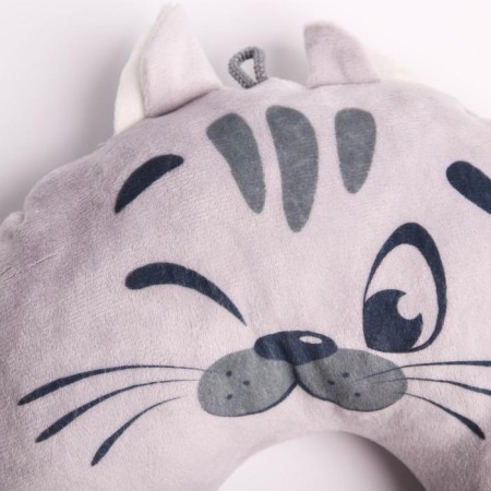 Road children's pillow "kitten" for the neck, the color is gray-1