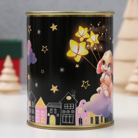 Socks with print in the jar "socks for magic evenings" (female, mix)-2