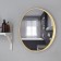 Mirror "matte gold", wall -mounted, 50 × 4 cm
