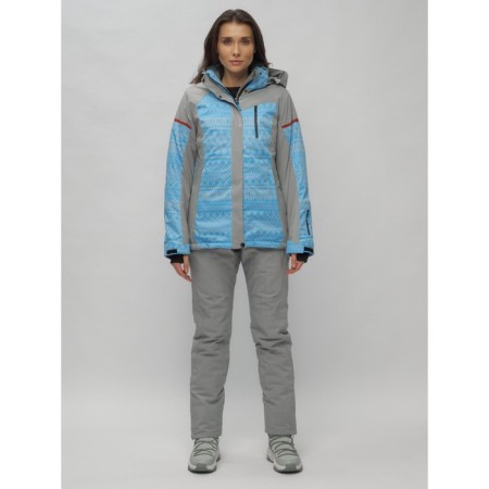 Ski jacket female winter, size 54, blue color-12