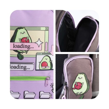 School backpack, ergonomic back Art Hype Avo Cat, 39x32x14 cm-10