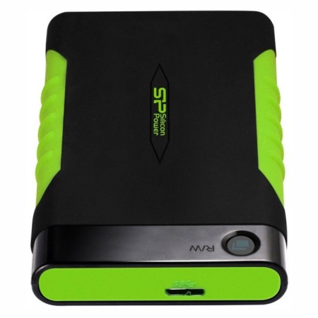 Hard disc 2.5 "Silicon Power 2TB A15 Armor Black / Green USB 3.0 / SP020TBPHDA15S3K-1