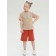 T -shirt for girls, height 104 cm, sandy color