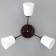 Causte "Online" (cylinder) 3x15W E27 Model: BR 00213 Wenge/White