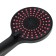 Shower watering can Zein Z3542, d = 120 mm, 5 modes, pink nozzles "hearts", black