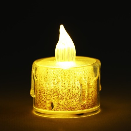 LED candle, mod. SV-24 "Gold", 5 x 3.8 cm.-1