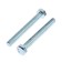Krep tundra bolt, with a hexagonal head, galvanized, Din933, M8x70 mm, 2 pcs