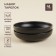 A set of platform plates of deep SL Home "Dark", D = 18.5 cm, black color