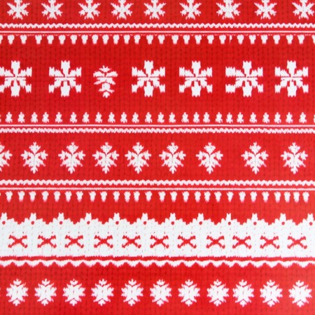Packaging paper "Snowflakes on a red background", gloss, bilateral, 80 g/m2, 70 x 100 cm-5