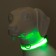 Collar with backlight size m, Osh 40-48 x 2.5 cm, 3 glow modes Green